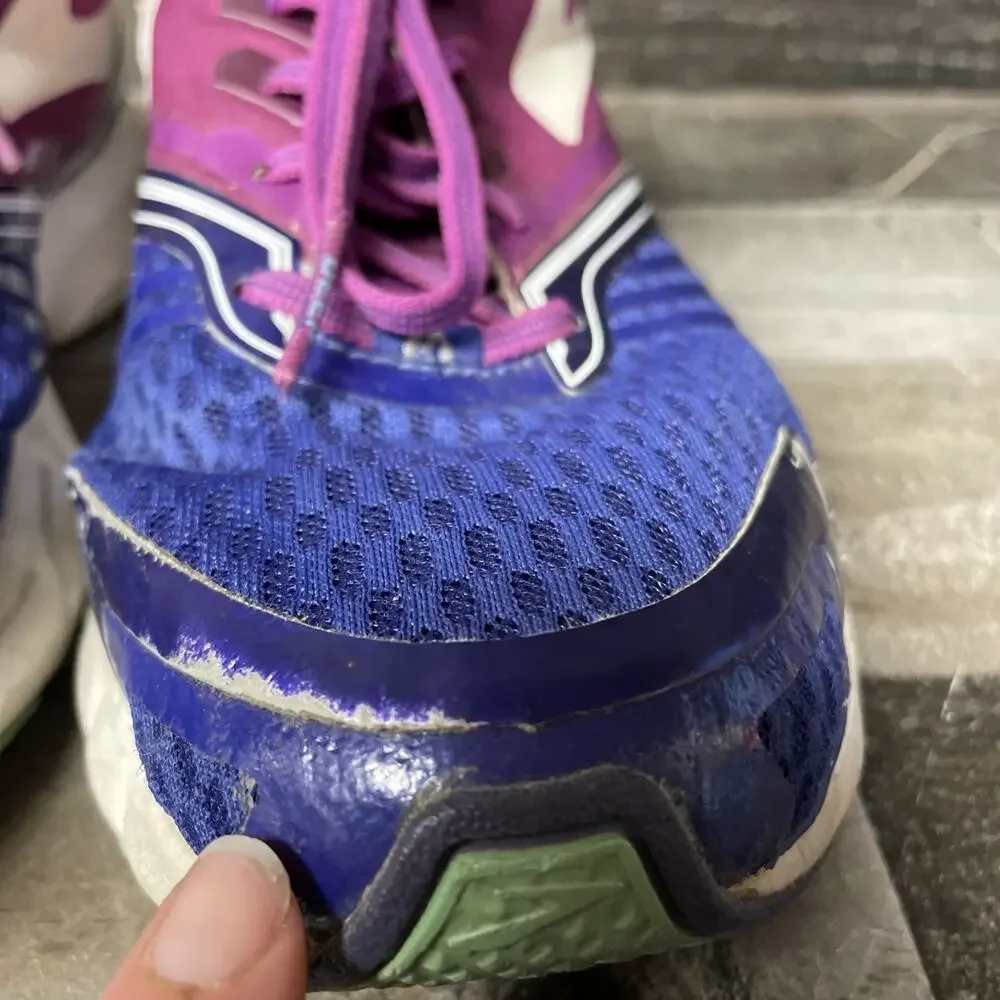 Brooks Launch 9 Lightweight Breathable Running Shoe Blue/Purple/White Womens 9